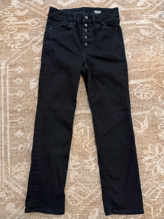 Good American Denim - Good American Good Legs Straight Black Ankle Jeans with Button Fly